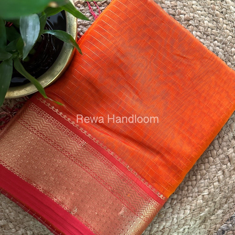 Maheshwari  Zari Linning Saree