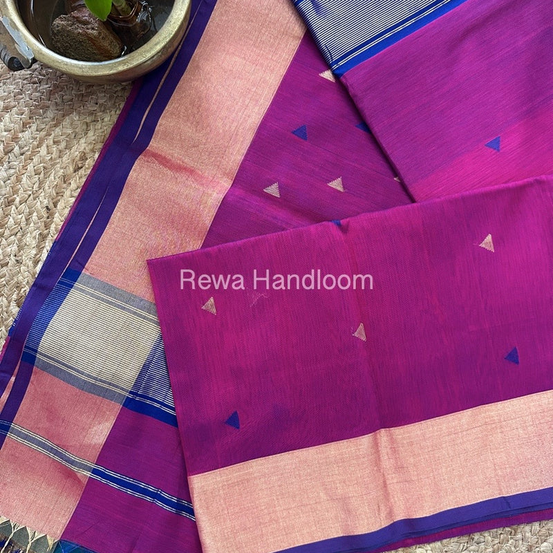  Zari Butti Maheshwari Saree