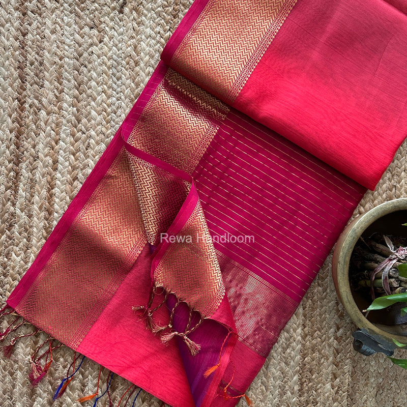 Maheshwari Shaded Plain Saree