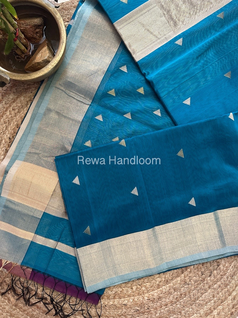  Zari Butti Maheshwari Saree