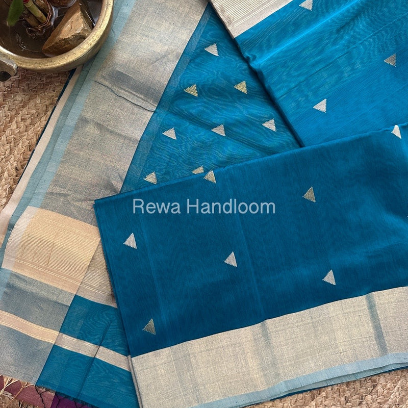  Zari Butti Maheshwari Saree