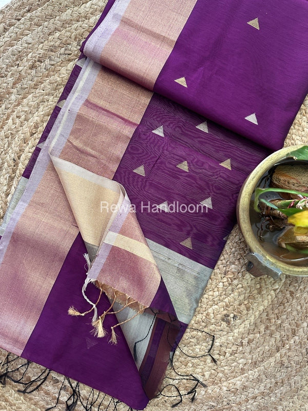 Zari Butti Maheshwari Saree