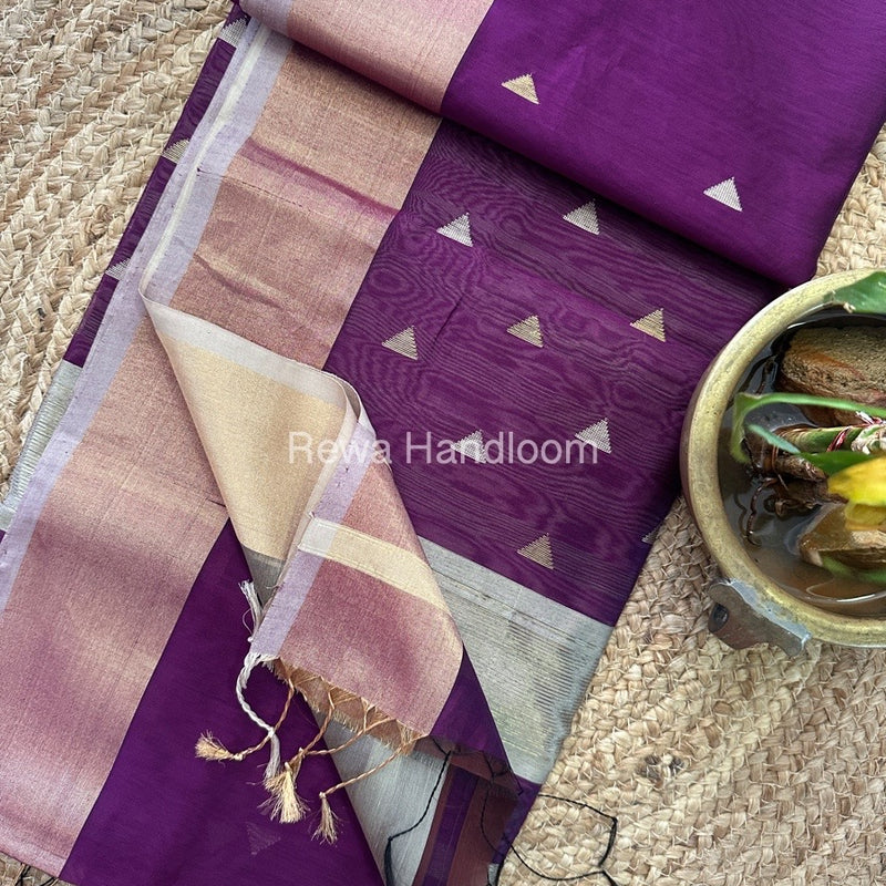  Zari Butti Maheshwari Saree
