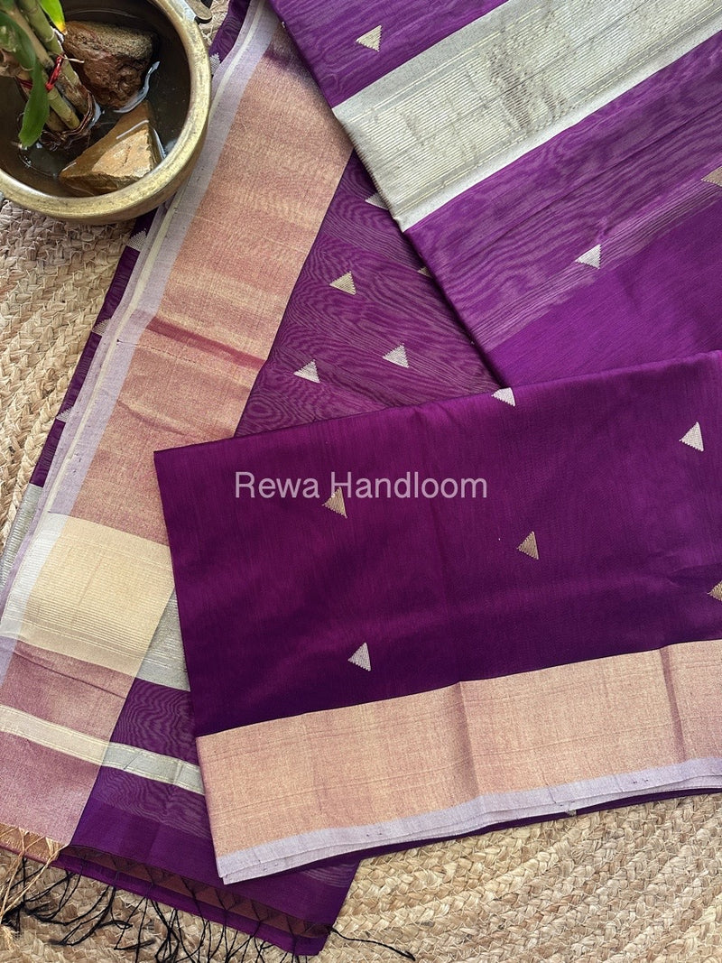  Zari Butti Maheshwari Saree
