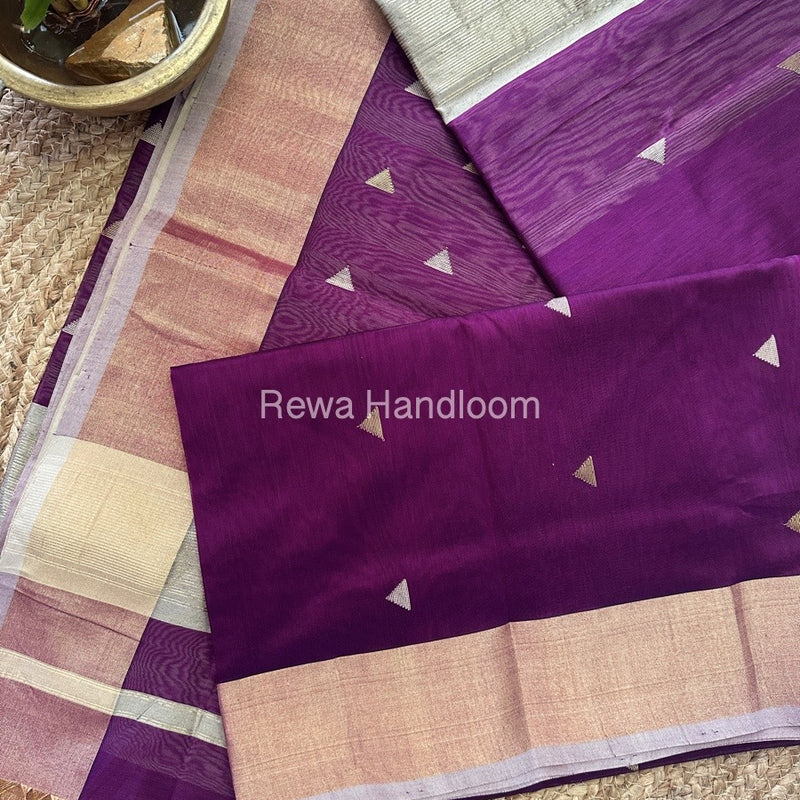  Zari Butti Maheshwari Saree
