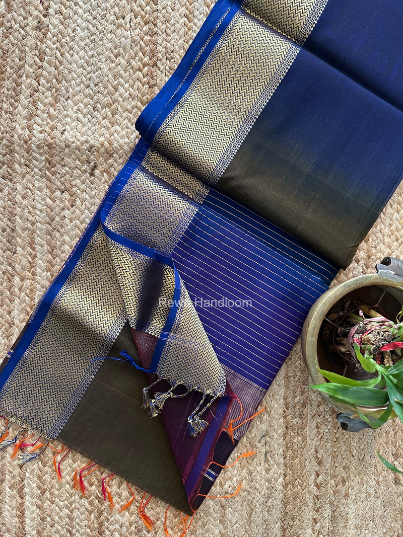 Maheshwari Shaded Plain Saree