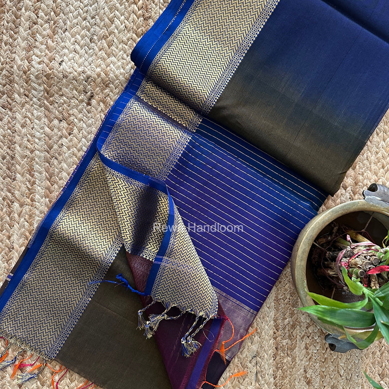 Maheshwari Shaded Plain Saree