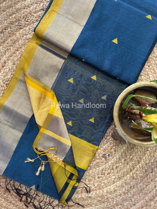  Zari Butti Maheshwari Saree