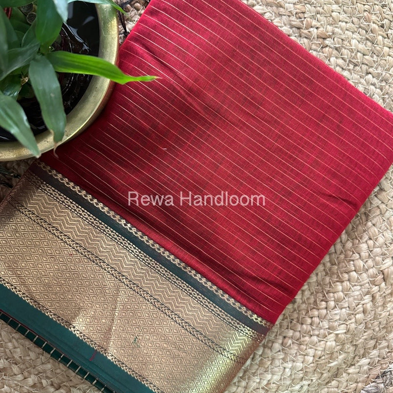 Maheshwari Zari Linning Saree