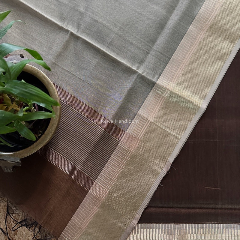 Maheshwari Zari Border Dress Material