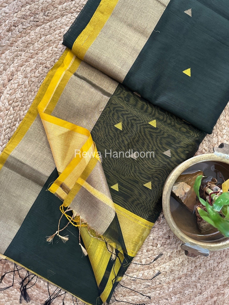  Zari Butti Maheshwari Saree