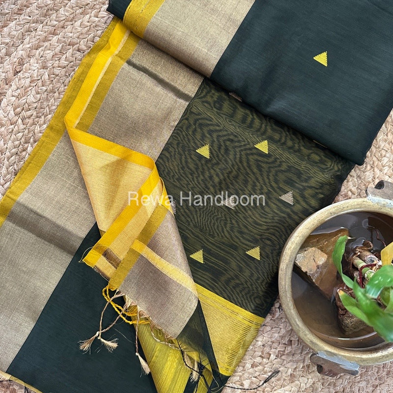  Zari Butti Maheshwari Saree