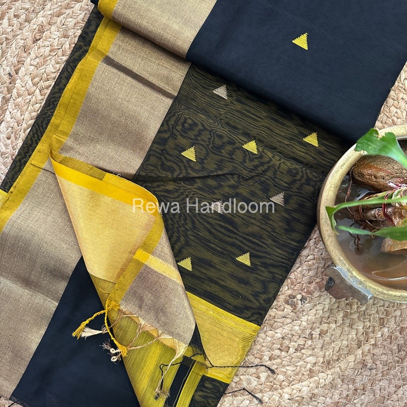  Zari Butti Maheshwari Saree