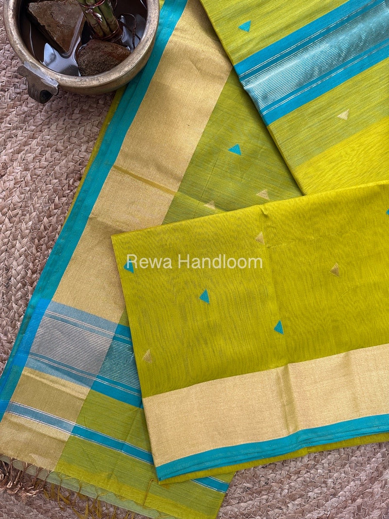 Zari Butti Maheshwari Saree