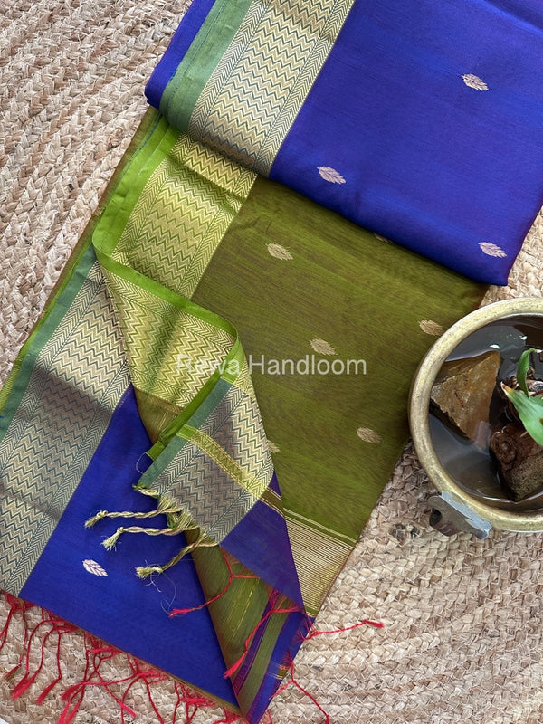  Zari Butti Maheshwari Saree