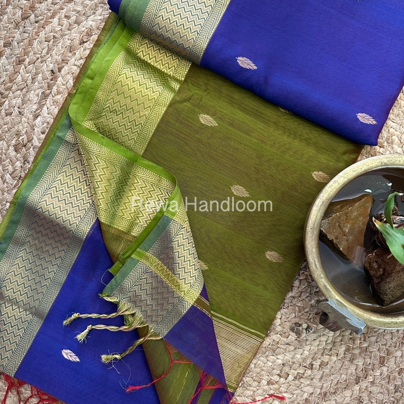  Zari Butti Maheshwari Saree