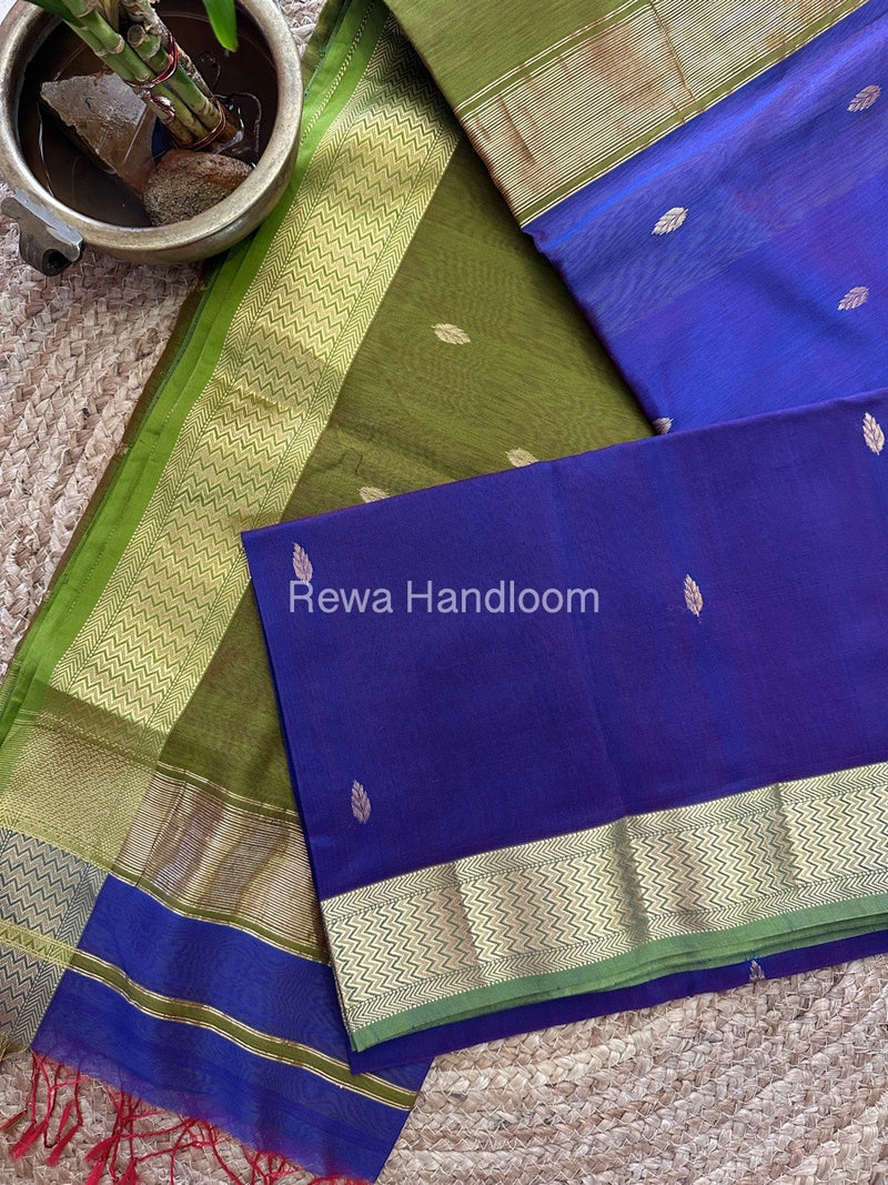  Zari Butti Maheshwari Saree