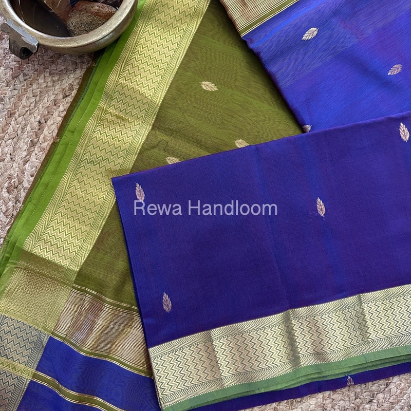  Zari Butti Maheshwari Saree
