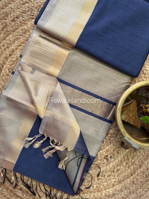 Maheshwari Resham Thread Border Saree