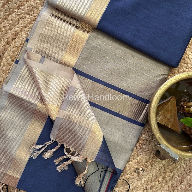 Maheshwari Resham Thread Border Saree