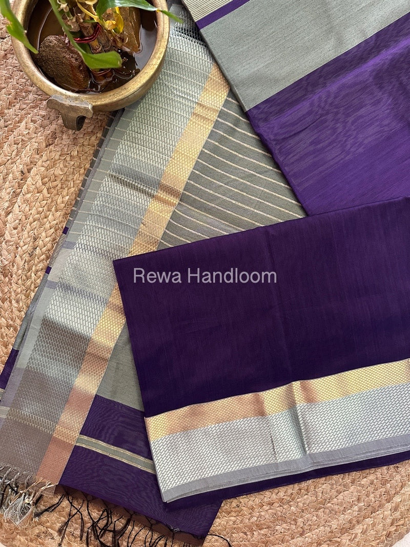 Maheshwari Resham Thread Border Saree