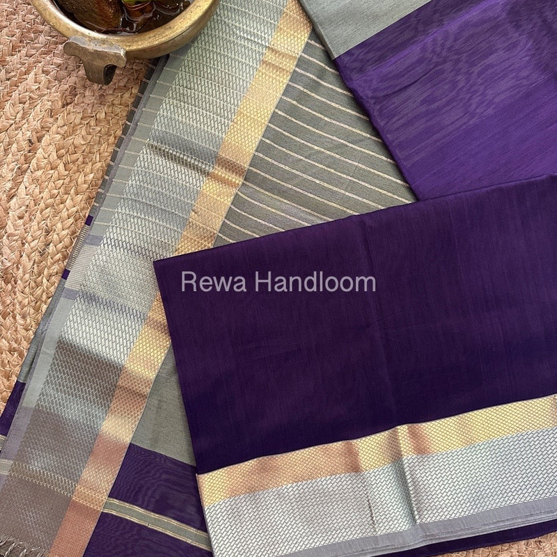 Maheshwari Resham Thread Border Saree