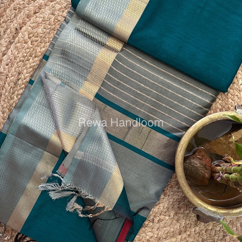 Maheshwari Resham Thread Border Saree