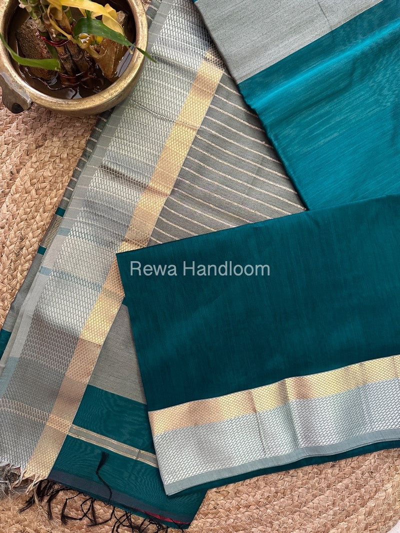 Maheshwari Resham Thread Border Saree