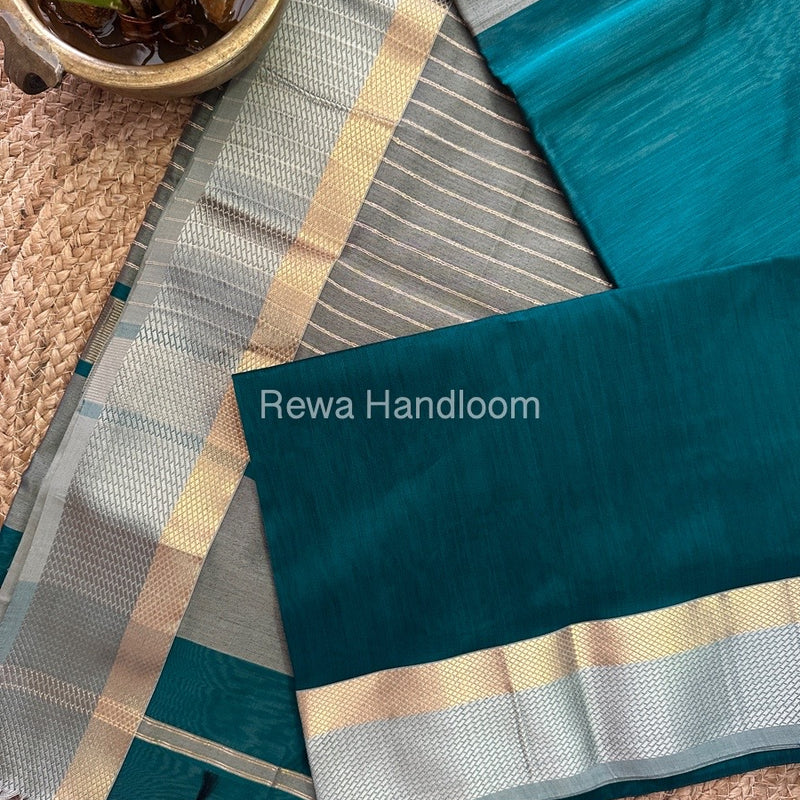 Maheshwari Resham Thread Border Saree