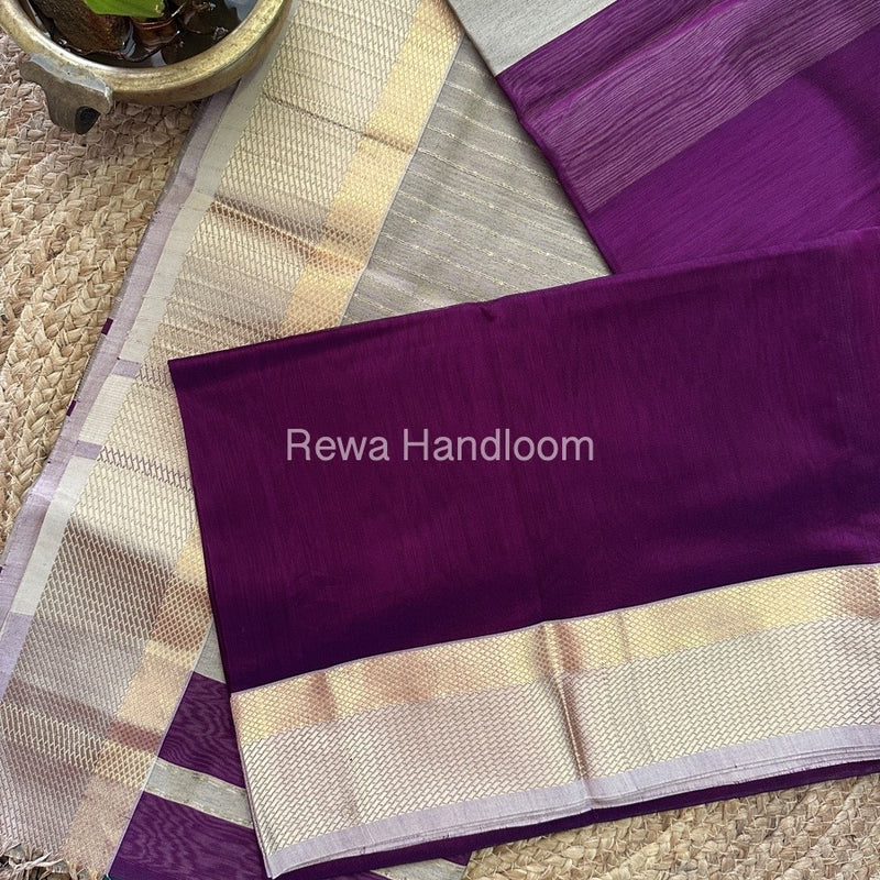 Maheshwari  Resham Thread Border Saree