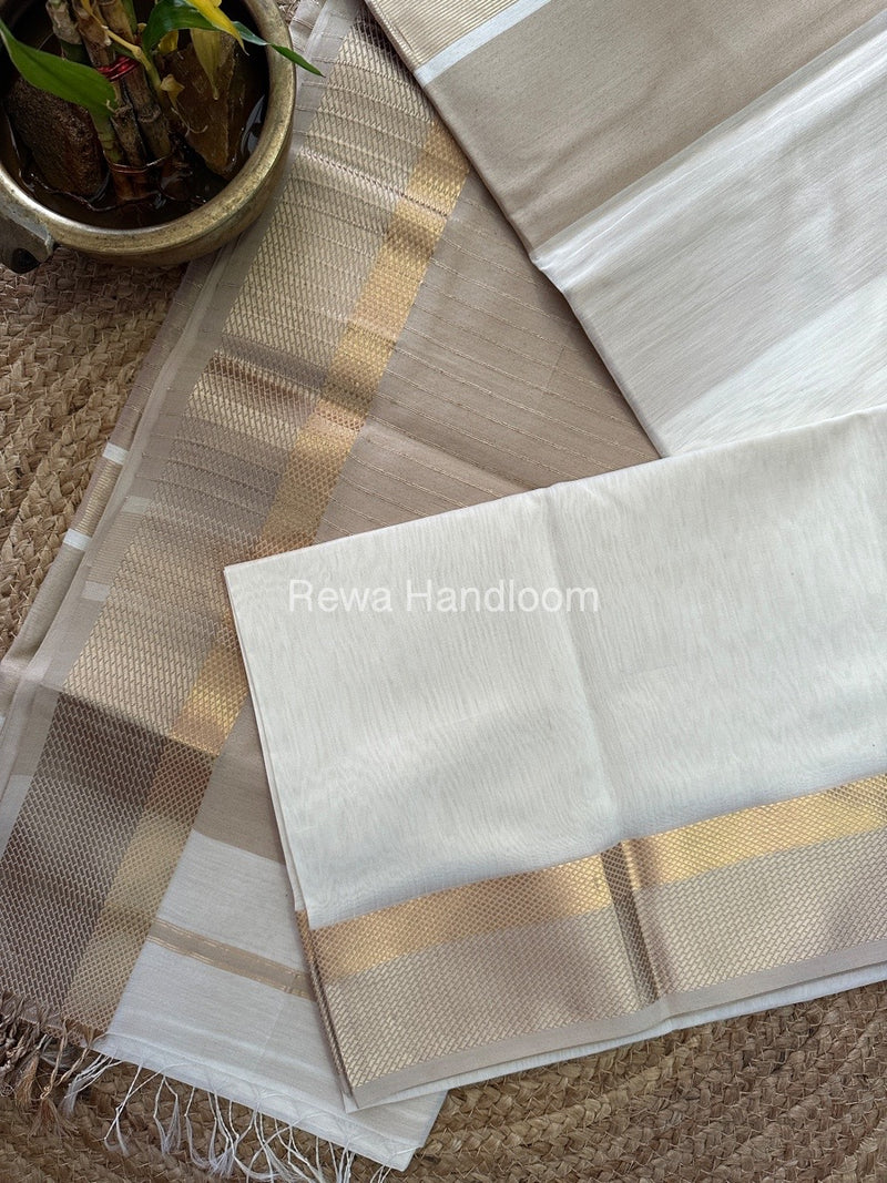 Maheshwari Resham Thread Border Saree