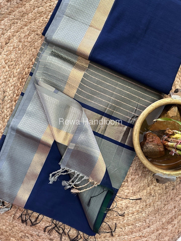 Maheshwari Resham Thread Border Saree