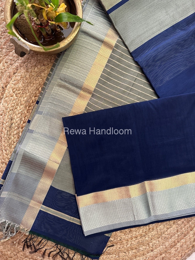 Maheshwari Resham Thread Border Saree