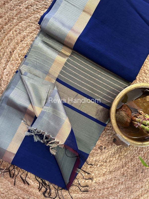 Maheshwari Resham Thread Border Saree