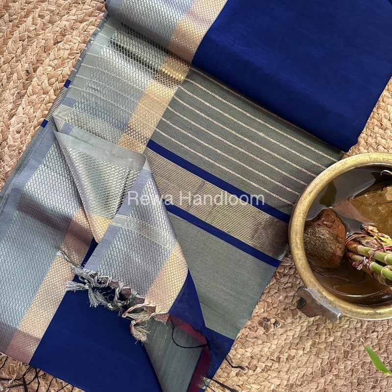 Maheshwari Resham Thread Border Saree