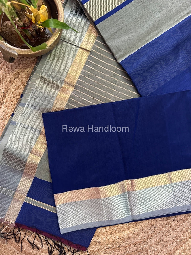 Maheshwari Resham Thread Border Saree