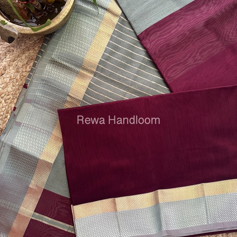 Maheshwari Resham Thread Border Saree