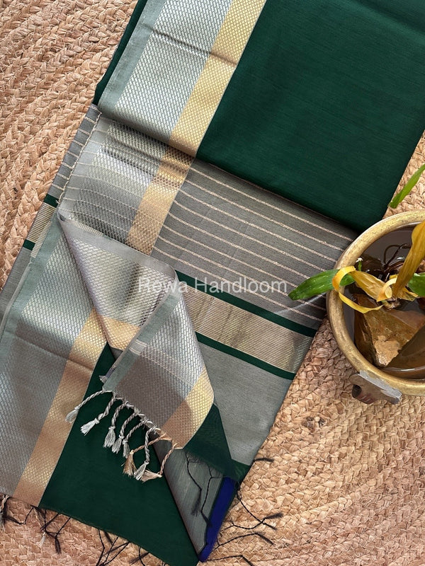 Maheshwari Resham Thread Border Saree