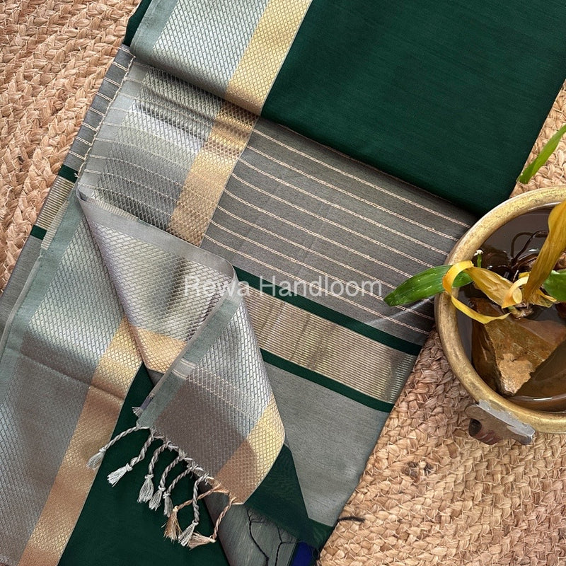Maheshwari Resham Thread Border Saree