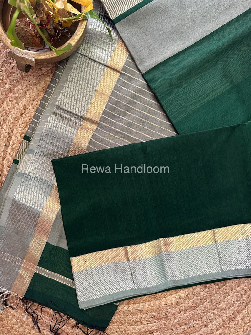 Maheshwari Resham Thread Border Saree