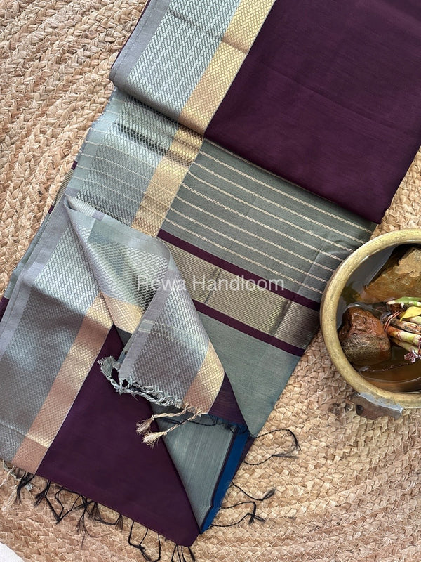 Maheshwari Resham Thread Border Saree