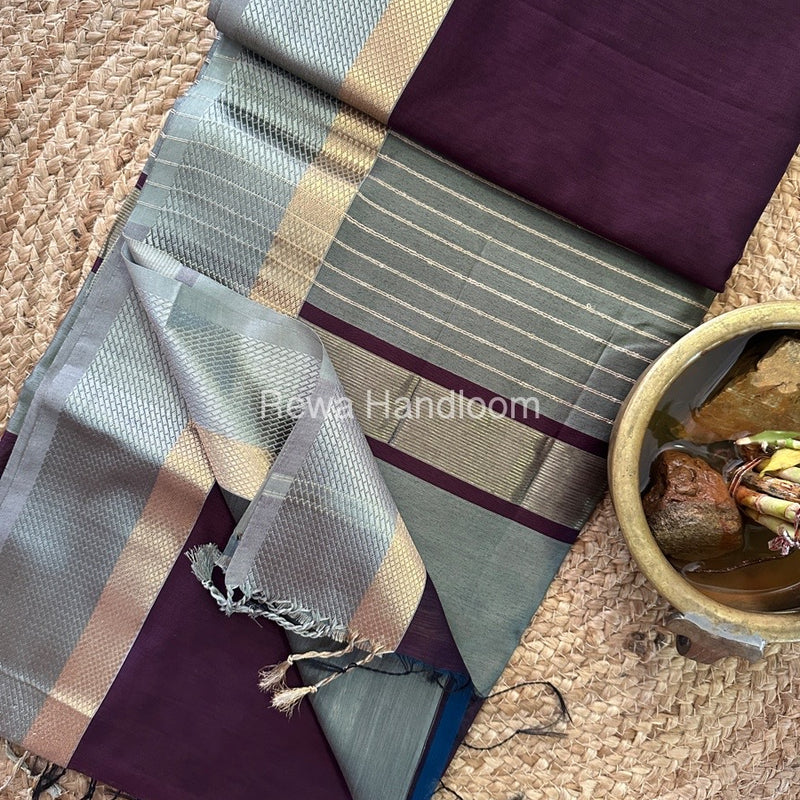 Maheshwari Resham Thread Border Saree
