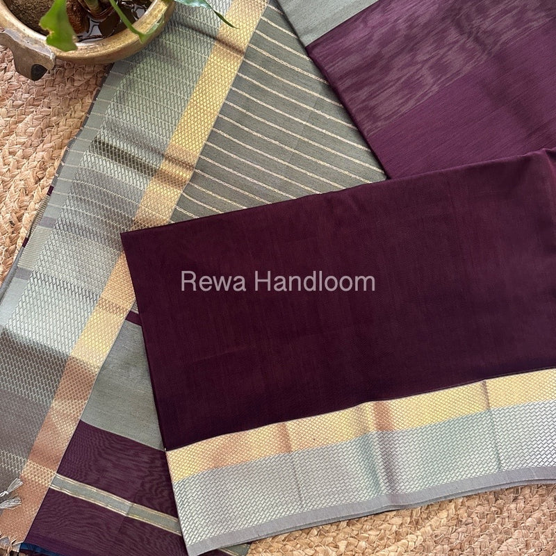 Maheshwari Resham Thread Border Saree