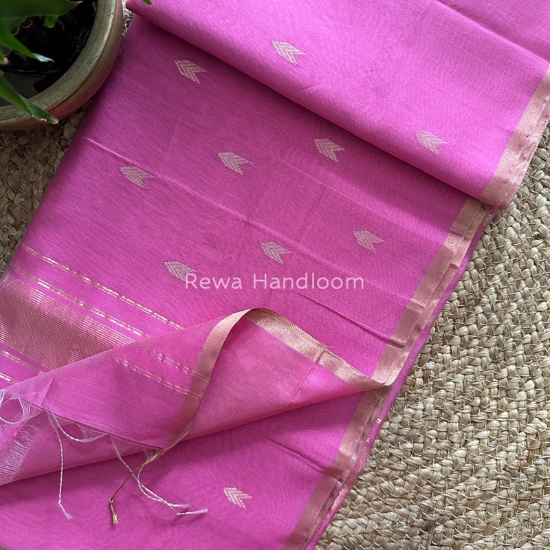 Zari Butti Maheshwari Saree