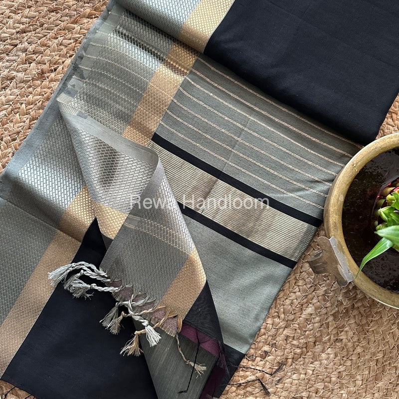 Maheshwari Resham Thread Border Saree