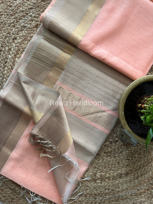 Maheshwari Resham Thread Border Saree