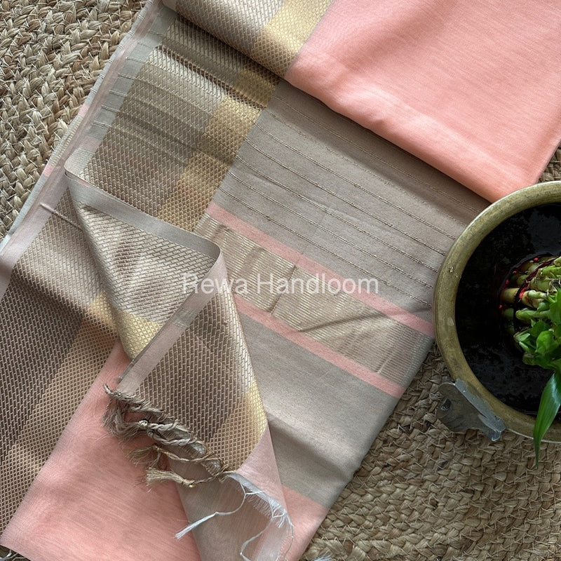 Maheshwari Resham Thread Border Saree