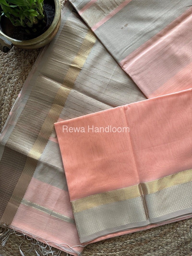 Maheshwari Resham Thread Border Saree