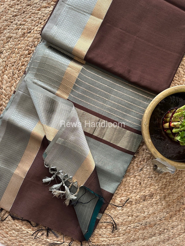 Maheshwari Resham Thread Border Saree