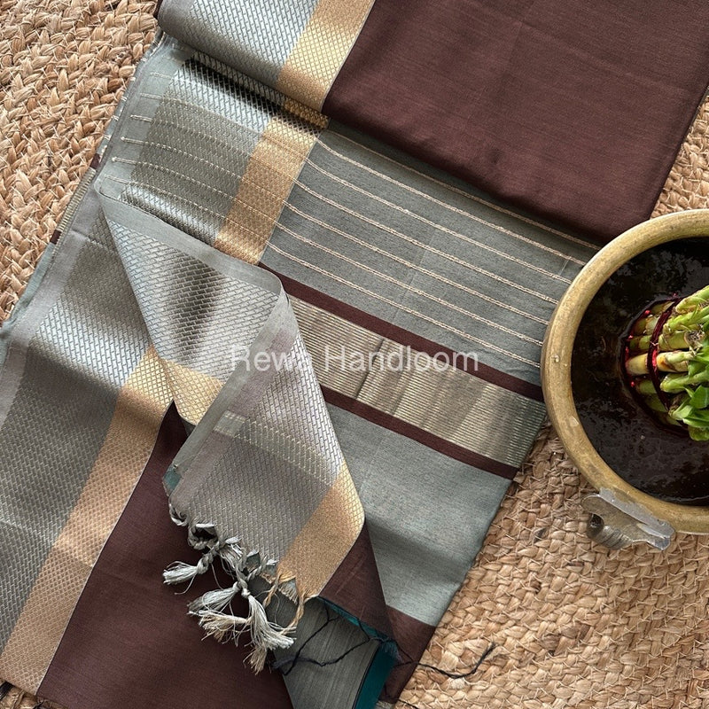 Maheshwari Resham Thread Border Saree
